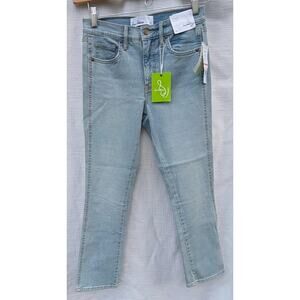 Sam Edelman Women's Linnie High Rise Kick Flare Ankle Jeans Sz 26 Light Wash New